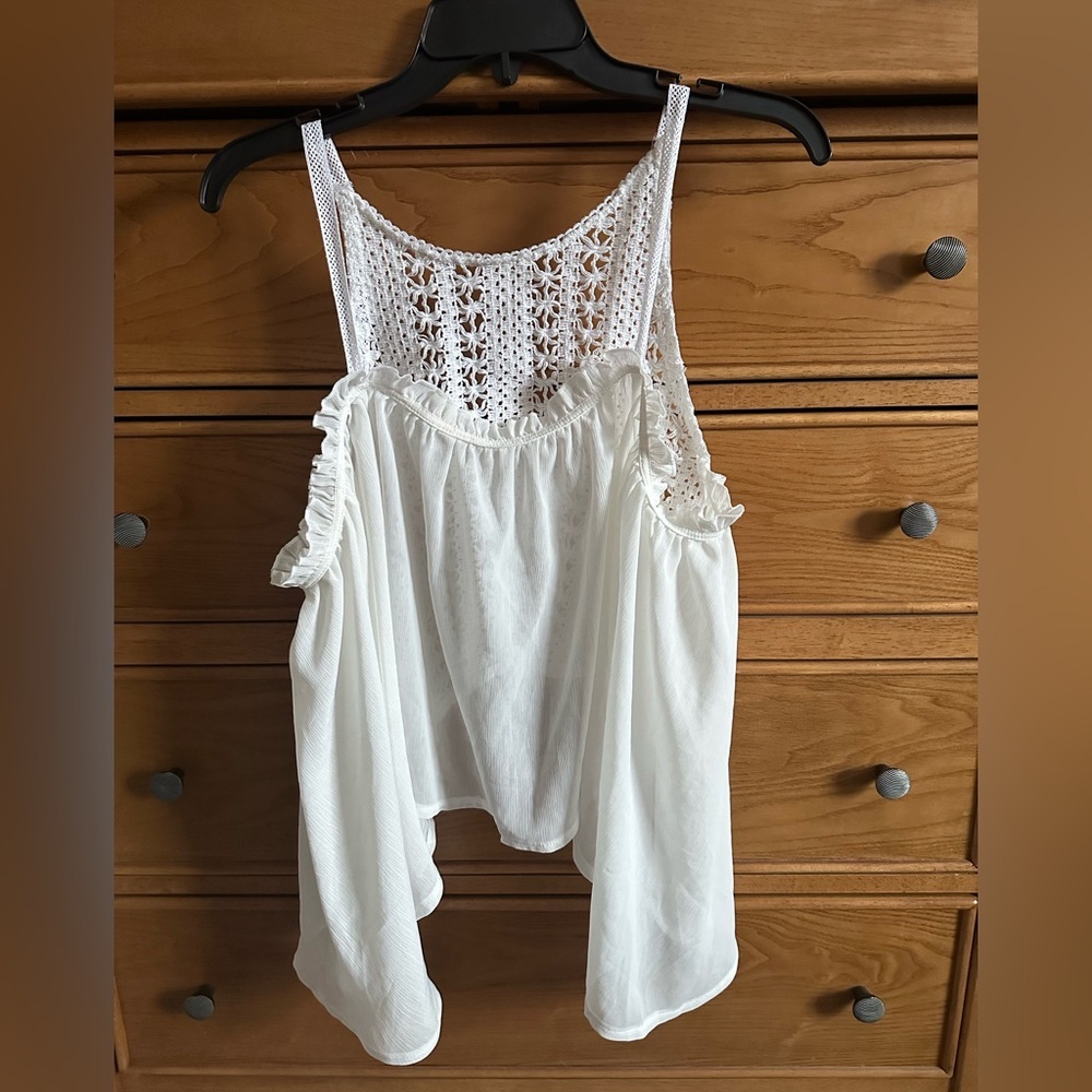 Vintage Havana Womens Crochet S/M Cami Top Ethereal Anglecore Balletcore Fairy